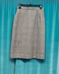 **Vintage 80s  Koret Cream Grey Wool Pencil Skirt Size 10