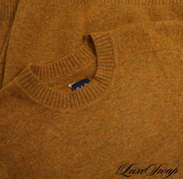 LNWOT RECENT The Gap Saffron Curry Speckled Raglan Crewneck Autumn Sweater S NR