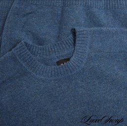 LNWOT RECENT The Gap Vivid Pool Blue Speckled Raglan Crewneck Autumn Sweater S