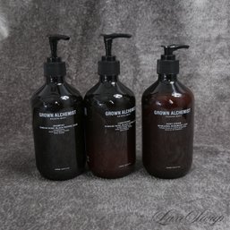 #3 THE SPA COLLECTION : BRAND NEW UNUSED BIG SIZE 500 ML BROWN ALCHEMIST SHAMPOO, CONDITIONER AND LOTION