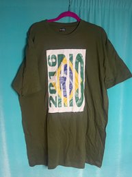 New Without Tags Rio 2016 Khaki Green TShirt Size 3XL
