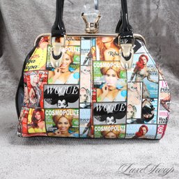 #20 BRAND NEW WITH TAGS AND LARGE SIZE ALLOVER MAGAZINE COVER BAG FEATURING RIHANNA, NICKY MINAJ, BEYONCE ETC