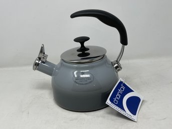 BRAND NEW WITH TAGS CHANTAL GENUINE ENAMEL OVER STEEL SKY BLUE OMBR TEA POT