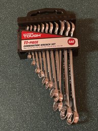 BRAND NEW & COMPLETE HYPER TOUGH 11-PIECE COMBINATION WRENCH SET