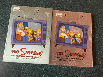 SUPER COLLECTIBLE LOT OF 2 SIMPSONS SEASONS 1&2 COLLECTORS EDITION