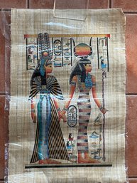 #4 MASSIVE ADEL GHABOUR EGYPTIAN PAPYRUS PAINTED HIEROGLYPHIC MYTH STORY