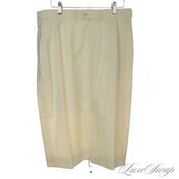 NEAR MINT AND JUST GORGEOUS AQUASCUTUM MADE IN FRANCE CREAM IVORY PURE WOOL 3/4 LENGTH SKIRT 14