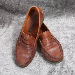 #8 EXPENSIVE AND ESSENTIAL MENS MEPHISTO MADE IN FRANCE SADDLE BROWN RUBBER SOLE LOAFERS 9