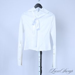 SUPER DRAMATIC AND SO NICE! LISELOVE WESTERLUND MADE IN SWEDEN WHITE UNLINED EXTENDED CUFF JACKET S