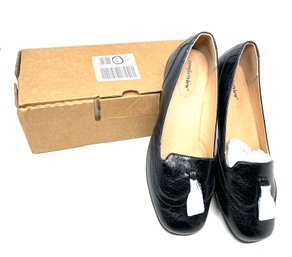 #2 BRAND NEW WOMENS COMFORTVIEW BLACK BROQUED SHOES SIZE 10W