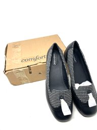 #4 BRAND NEW WOMENS COMFORTVIEW MICROHOUNDSTOOTH SHOES SIZE 10W