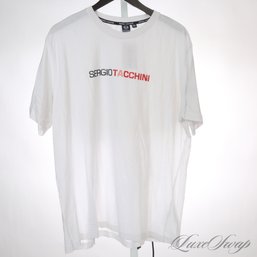 ITS TRENDING : MENS SERGIO TACCHINI WHITE TEE SHIRT WITH RUBBERIZED APPLIQUE LOGO 3XL