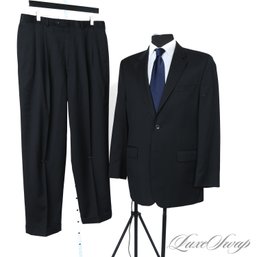 TIMELESS AND MODERN MENS RALPH LAUREN SOLID BLACK PURE WOOL SUIT 42 L