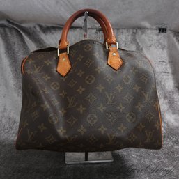 THE STAR OF THE SHOW! AUTHENTIC LOUIS VUITTON MADE IN FRANCE MONOGRAM SPEEDY BAG SP 0046 SERIAL  LOCK AND KEY
