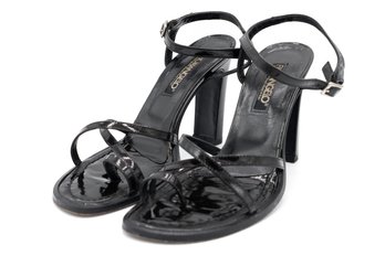 Black Leather Fiorangelo Heels Size 39 (US 8.5)