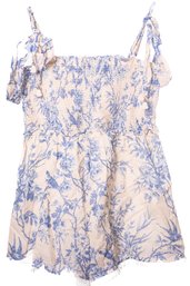 Youth 10 Zimmerman Blue And White Romper