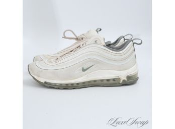 NIKE AIR MAX 97 917704-100 'LIGHT OREWOOD' WHITE PALE BEIGE SNEAKERS WOMENS 9