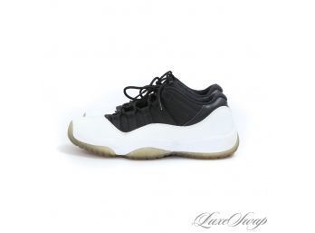 #3 VERY RARE NIKE 528896-110 JORDAN RETRO 11 LOW 'TUXEDO' GS BLACK WHITE PATENT SNEAKERS 6.5 Y