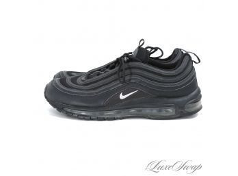 #7 MENS NIKE 921826-015 AIR MAX 97 BLACK WHITE ANTHRACITE SNEAKERS 10.5