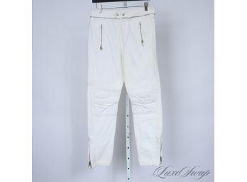 HEAVYWEIGHT AND SOLID ISABEL MARANT FOR H&M WHITE THICK DENIM DOUBLE KNEE JEANS 32