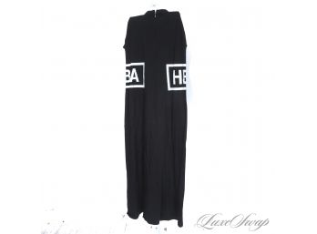 RARE STREETWEAR! BLACK HBA HOOD BY AIR MAXI DRESS - THIS WOULD LOOK INSANE WITH A PAIR OF AIR FORCE ONES! XL