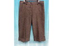 Vintage Astuces Brown Tweed  Capri Pants Size 2