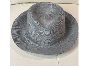 New Without Tags Jennifer Jeaulk 19 Hat Custom Made Grey Paper Straw Fedora Hat
