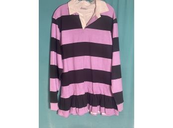 NicoPanda Purple Too Fast To Live Too Young To Die Long Sleeve Rugby Dress Size S