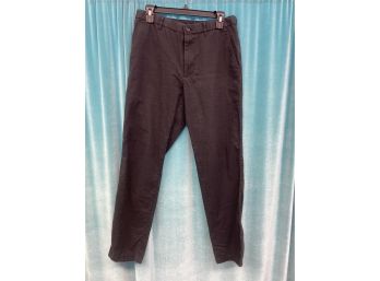 Uniqlo Navy Cotton Linen Blend Stretch  Pants Size M