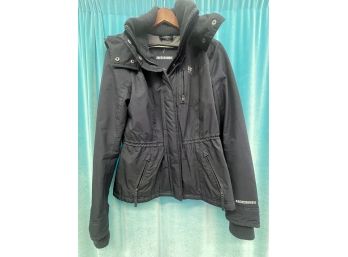 Abercrombie & Fitch All Weather Solid Navy Blue Sip Jacket Size M Womens