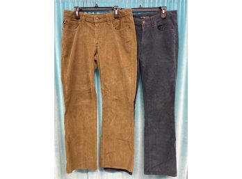 A Lot X 2 Polo Jeans Company   Khakis  Corduroy Pant Jeans Size 6 (Womens)