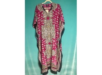 New With Tags Pink And Grey Paisley  Tunic Dress One Size