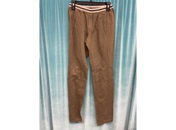 My Pants Green Cotton Linen Blend Pants Size XS