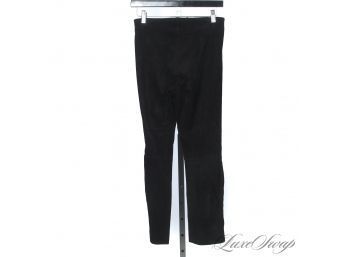 OH MY GOD. VIRTUALLY NEW VINCE UNLINED LAMBSKIN SUEDE LEATHER STRETCH LEGGING PANTS S WOWWWWWW