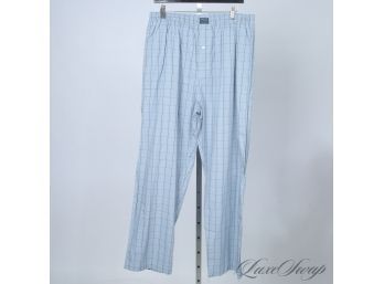 BRAND NEW WITH TAGS POLO RALPH LAUREN MENS BLUE PLAID UNLINED ELASTIC WAIST PAJAMA PANTS L