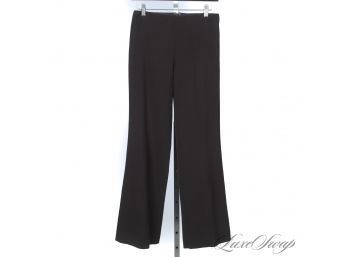 PERFECT FIT, PERFECT COLOR! RALPH LAUREN BLACK LABEL CHOCOLATE CREPE FULL LEG PANTS 4