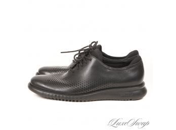 BRAND NEW WITHOUT BOX UNUSED MENS COLE HAAN '2.ZEROGRAND' BLACK LEATHER ULTRALIGHT RECENT SHOES 9