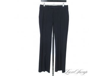 THAT 30S LOOK IS CRACKIN : JOIE X SCOOP NYC NAVY BLUE FULL CUT PANTS 4