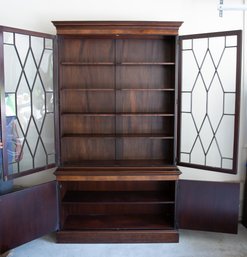 A Mahogany China Cabinet Or Bibliotech