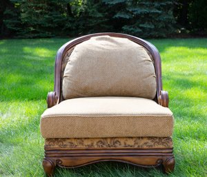 Victorian-Style Upholstered Reading Chair