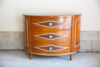 A Three Drawer Demi Lune Dresser  From Platt Collection