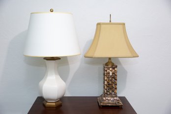 Two Porcelain Table Lamps