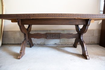 A Solid Wood Extending Dining Table