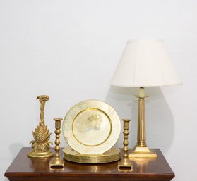 Brass Accents Decor & Lamp