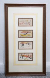 Four Watercolor Scenes Of Lake Ontario, Framed Together