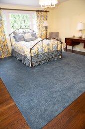 Blue Textured Area Rug