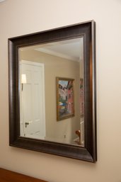 Contemporary Ogee Style Beveled Glass Mirror