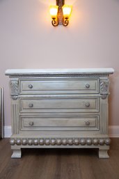 A Pair Of White Painted Italianate Chests