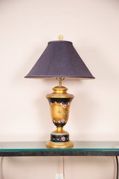 Handpainted Gold Lamp