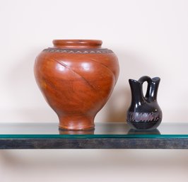 Two Glazed Vessels